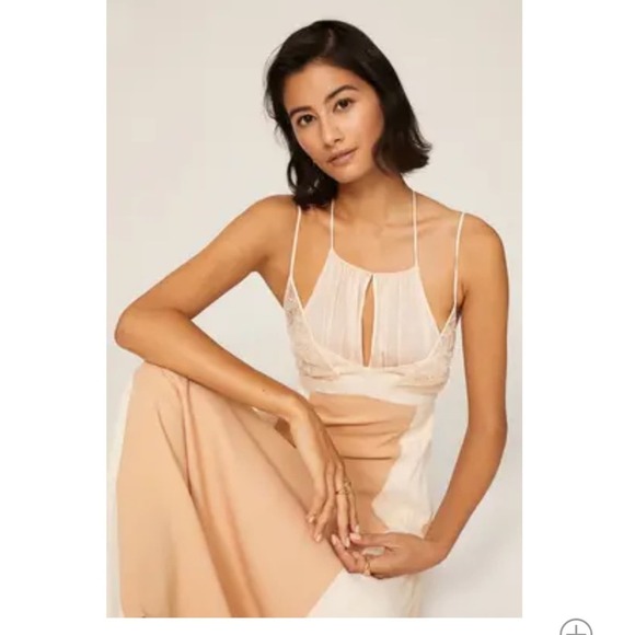 Jonathan Simkhai Eileen Lace Cream Slip Dress Size 10 - Picture 5 of 8